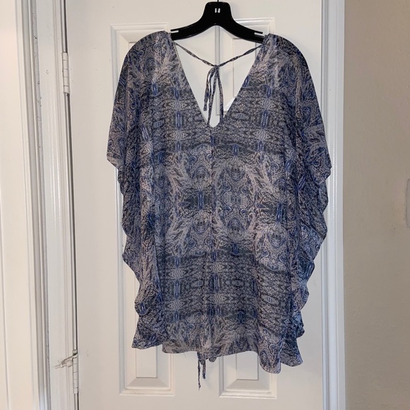 BCBG Paisley Blue Romper - Picture 6 of 6